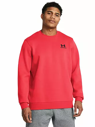 UNDER ARMOUR | Felpa da uomo UA Essential Fleece Crewneck | rot